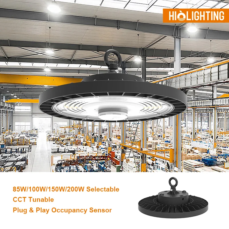Highbay заводской склад линейный Ufo 85W 100W 150W 200W Светодиодный светильник для гаража