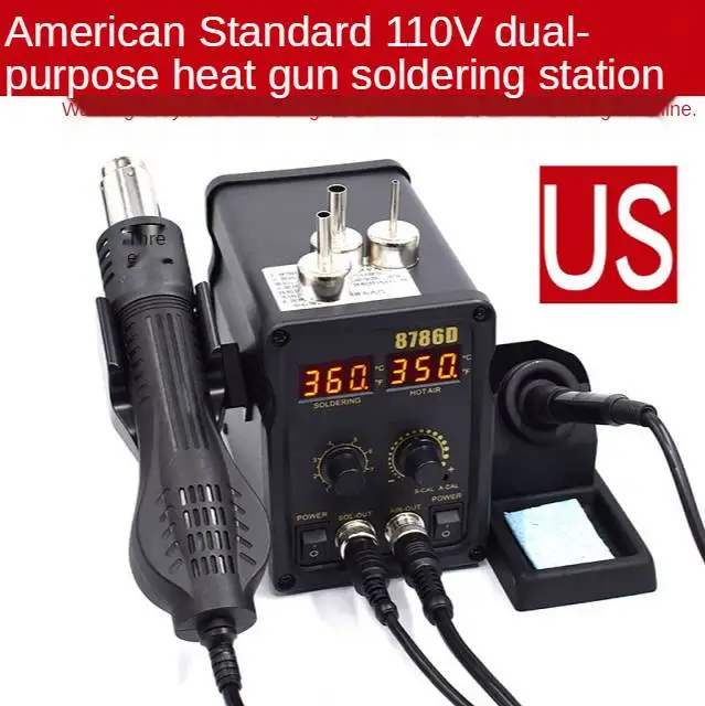  Bg881 New Design 2 In 1 Lcd Digital Display Rework Station With Hot Air Gun Soldering Iron Constant