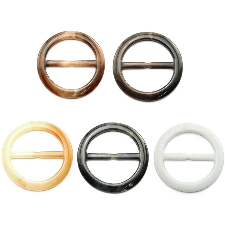 Round Resin Buckle 5cm/2inch Tee Shirt Clips Scarf Waistband Clips