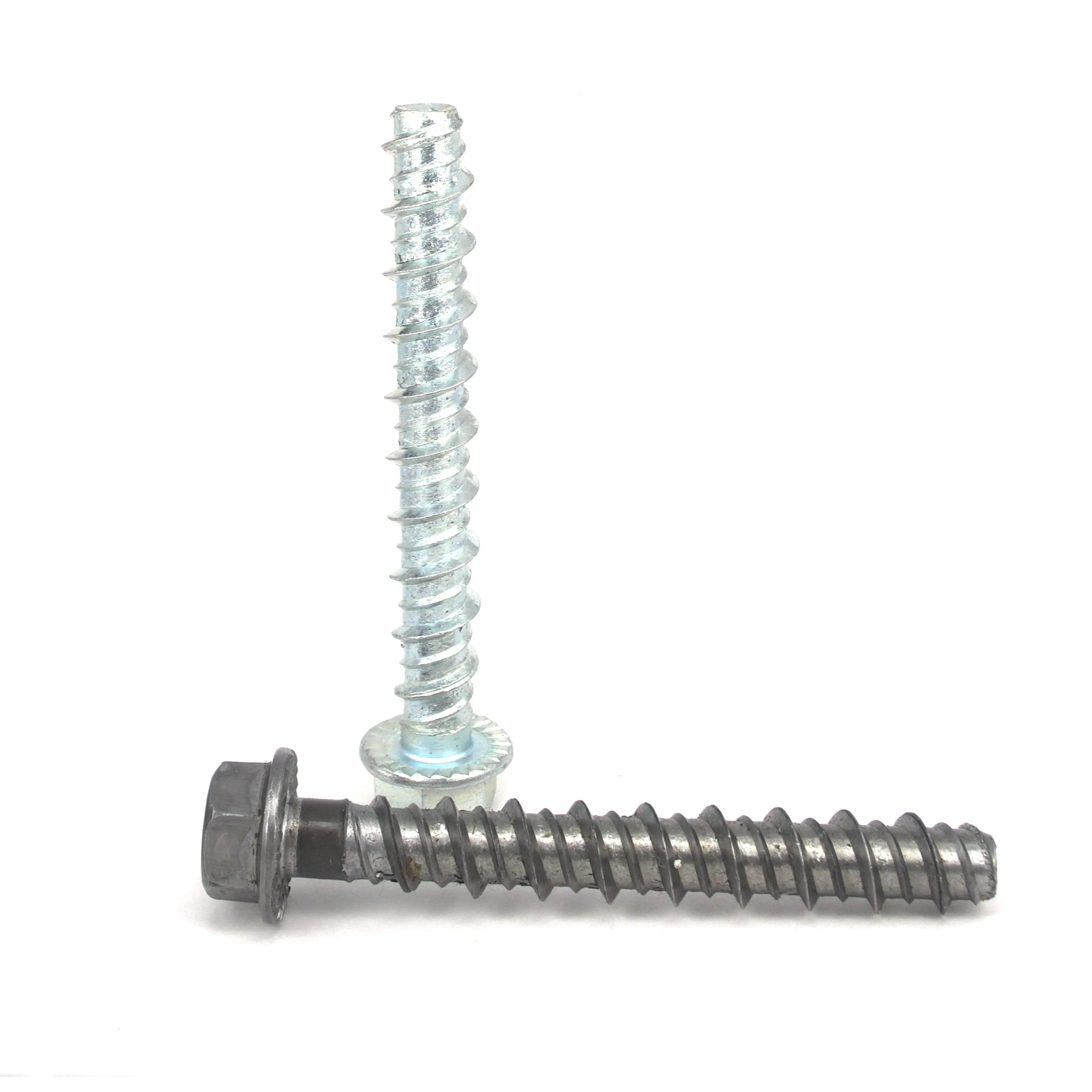 Hex flange head Concrete Screw Anchors Ceramic coating High Press Masonry Bolt