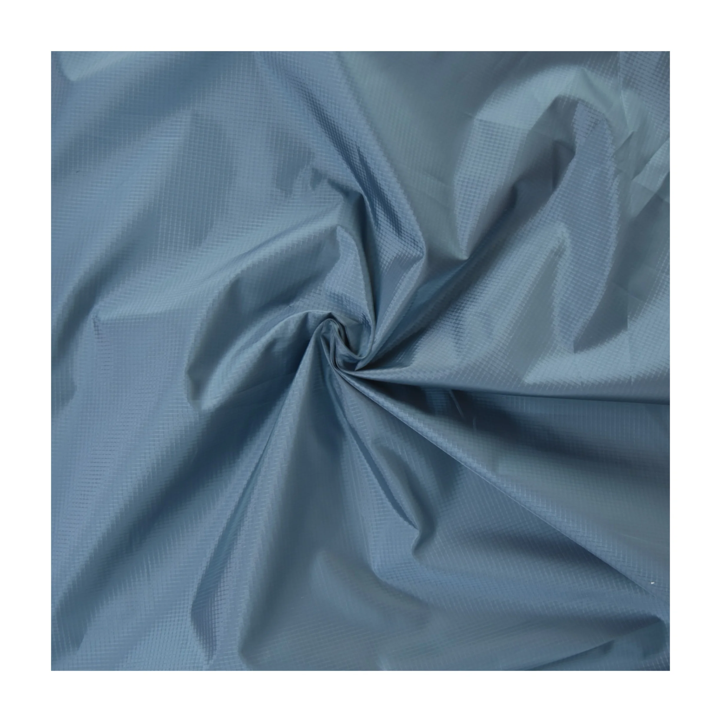 
Factory outlet lake blue 100% polyester tear resistant taffeta down proof fabric for garment jacket skinwear 
