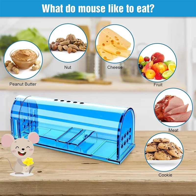 Cheap price reusable Humane Mouse rat Traps Catch and Release No Kill Mouse Traps plastic rodent trap