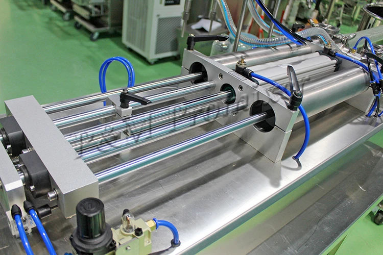 Horizontal 2 heads semi-Auto Batter Machine Cream Pot China Acetone Liquid Gun Nozzle For Liquid Filling Machinery Equipments