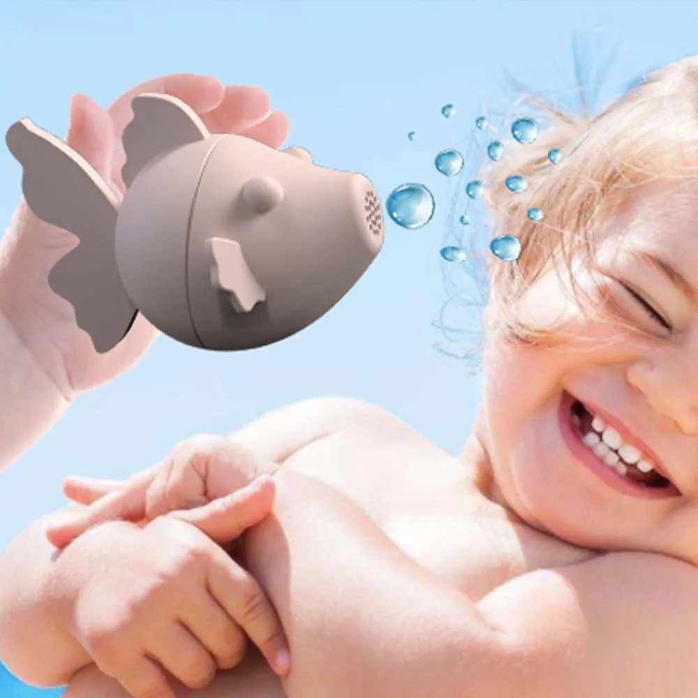 Fish Silicone Toys For Kids Food-grade Epoxy Glue Bath Toys Soft Rubber Material Bathroom Toy