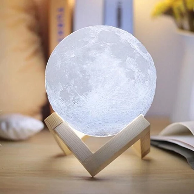 
Sensor touch or pat/slap function with remote control RGB colorful Led night light 3d moon light lamp 