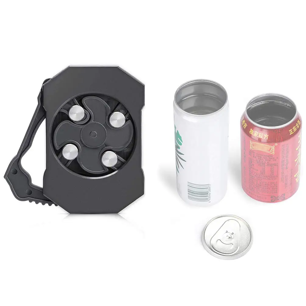 
Creative stainless multifunctional drinks beer wine go swing topless can opener 