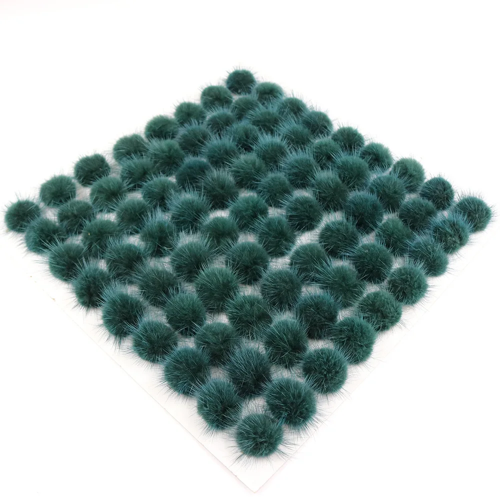 Manufacturer Nature  Genuine mink Fur Ball for Hat earring gift keychains charms cute Fur Pom Poms faux racoon fur charm snap