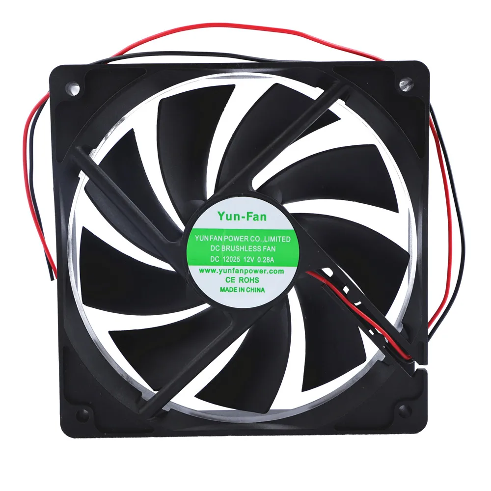 best hot sale 12 volt industrial exhaust ventilation air cooling motor fan 1225 dc fan 120*25mm brush-less