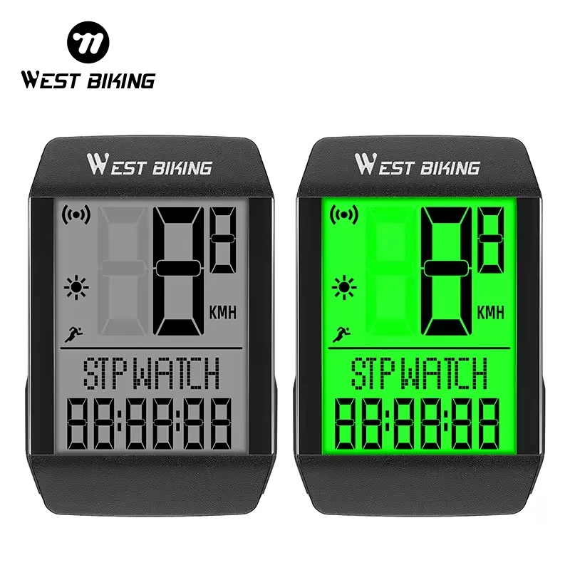 Западный IPX-6 Водонепроницаемый Автоматический режим ожидания/пробуждения для велосипедного компьютера полноэкранных подсветка пять языков велосипедный компьютер