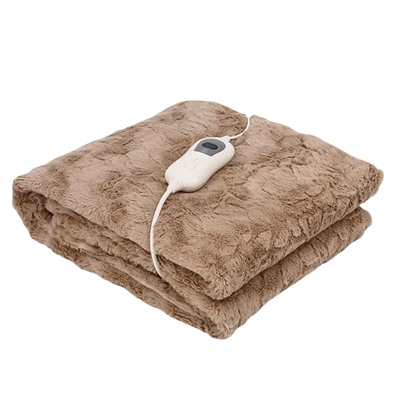Full Size Super Soft Fleece Reversible Blanket Electric Thermal Heated Blankets For Winter Use