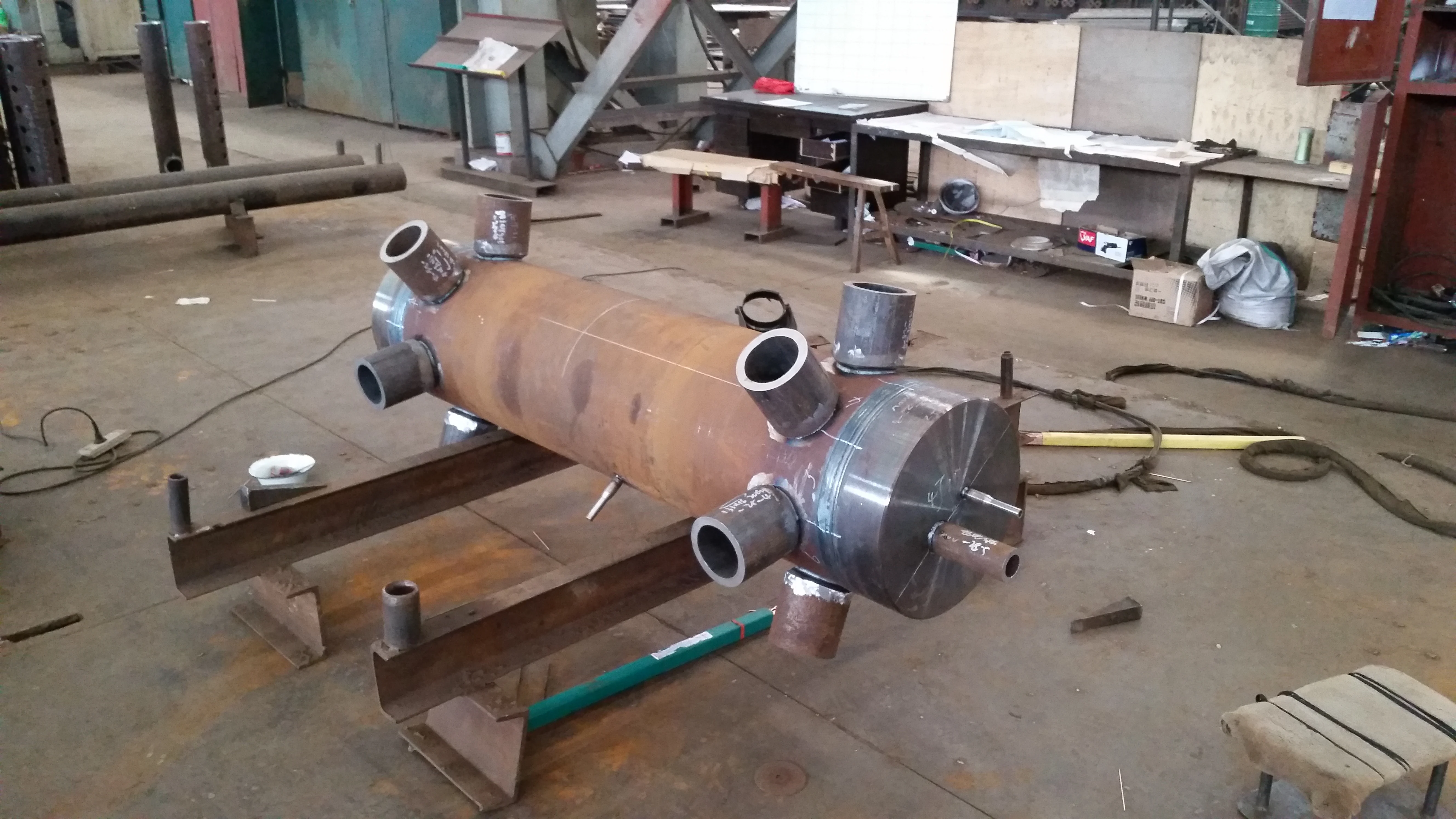 Power station 100MW unit CFB boiler steam boiler header WB36 heat-resisting alloy steel spare parts