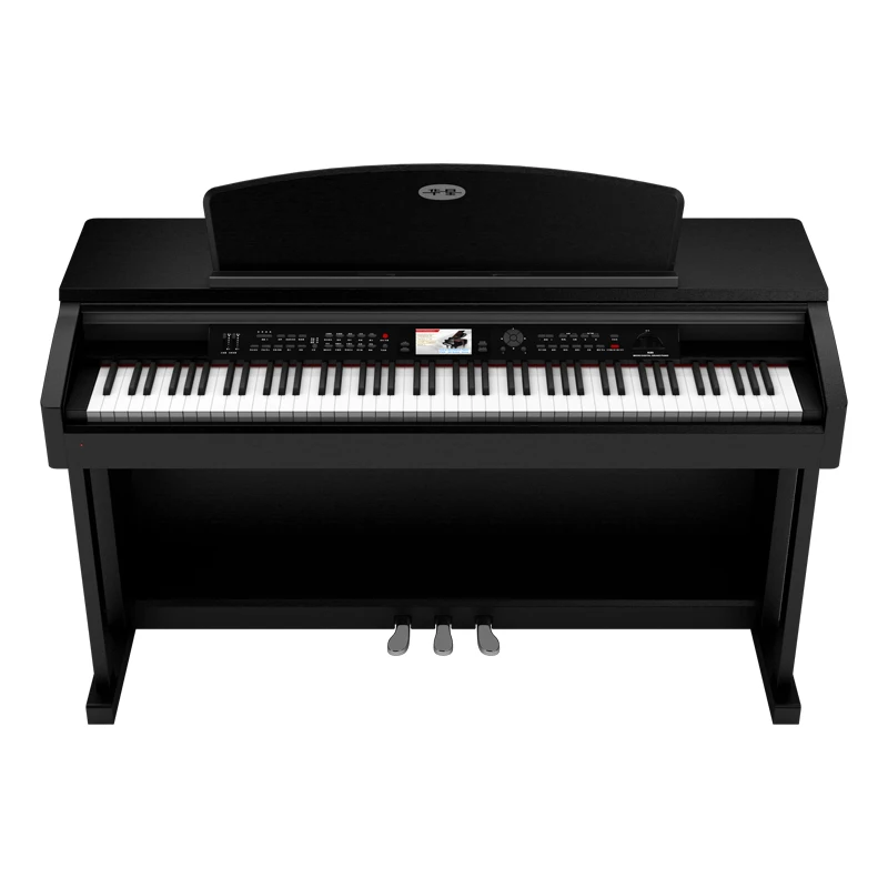 Multi-Function 88 keyboard electronic digital Black acoustic upright piano