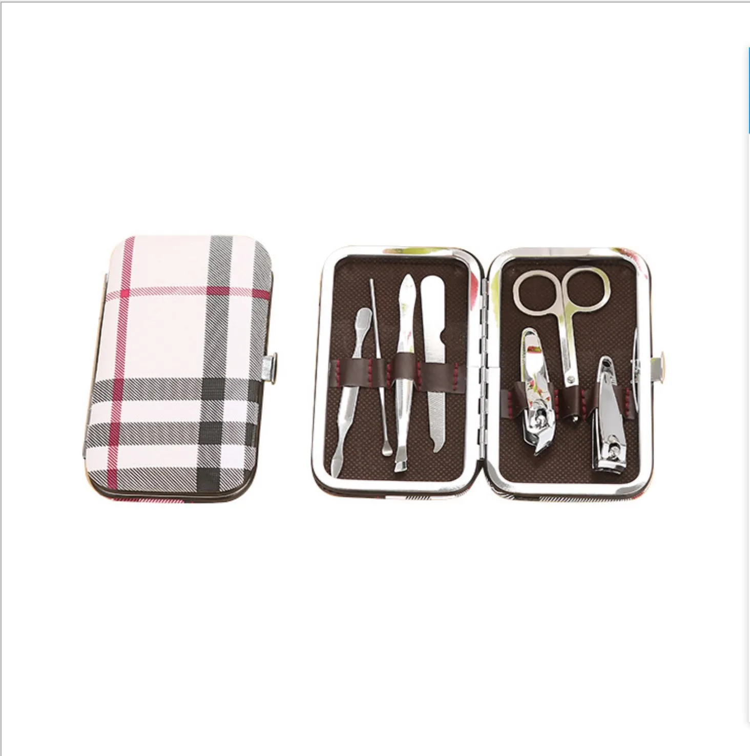 
Promotional Gifts Customizable 7-piece Nail Set Household Beauty Manicure Tool Portable Nail Clipper Set 