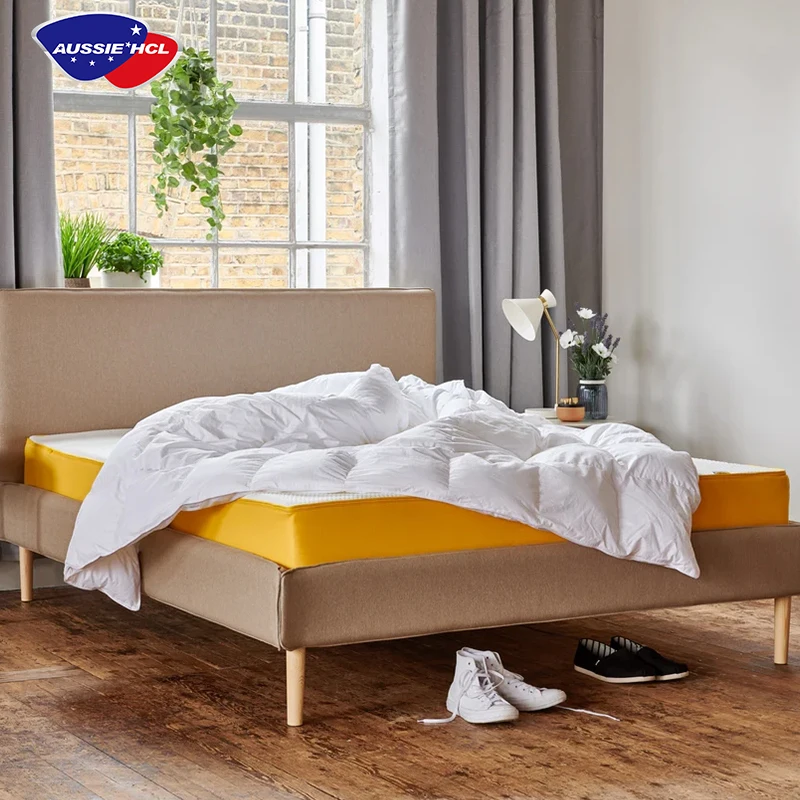 Euro Top Luxury Design Comfortable Natural Latex Pocket Spring Mattress Vacuum Roll In Carton Box Memory Foam Mattress