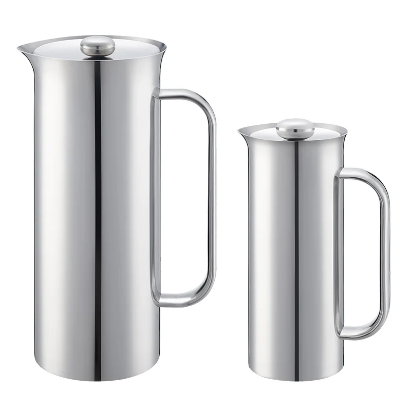 Easy to clean stainless steel french press coffee maker with competitive price