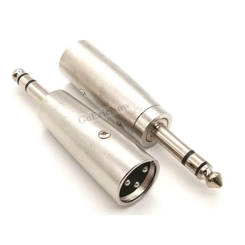 XLR 3pin штекер до 6 35 мм 1/4in гнездо стерео аудио кабель адаптер конвертер
