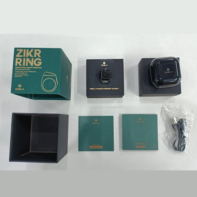 Muslim prayers tally counter reminder five daily prayers tasbeeh smart tasbih zikr ring