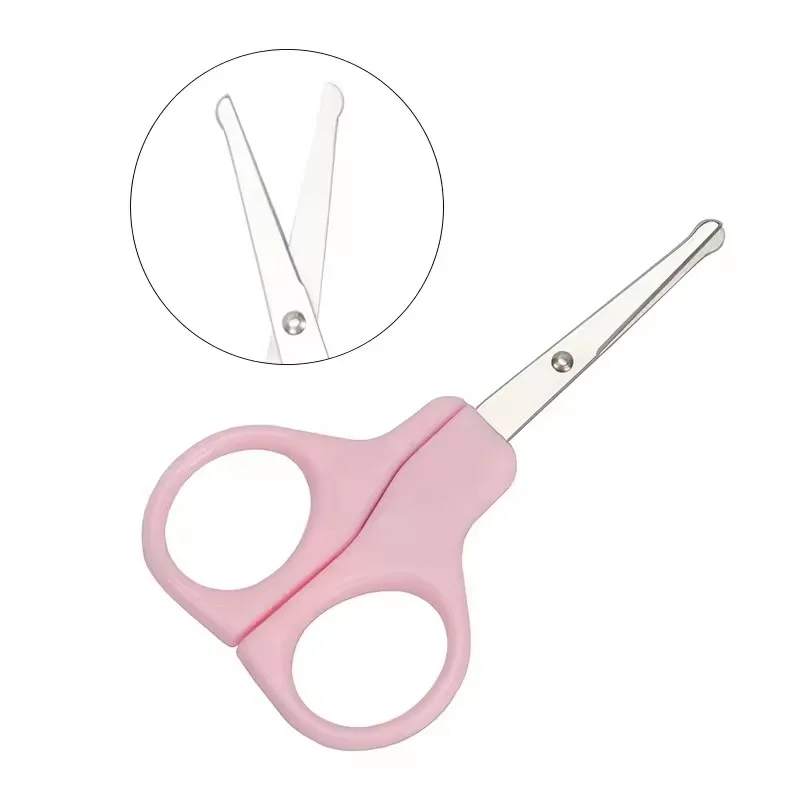 Blunt Tip Stainless Steel round Nose Hair & Nail Scissors for Babys Students Handmade Household Use