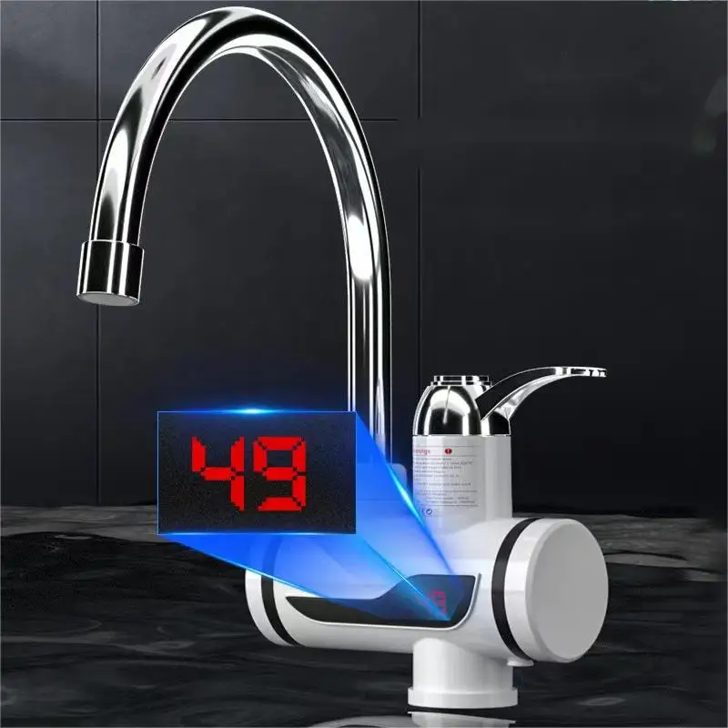 Top Selling Led Display Electric Water Faucet Temperature Protection Heater Electric Faucet