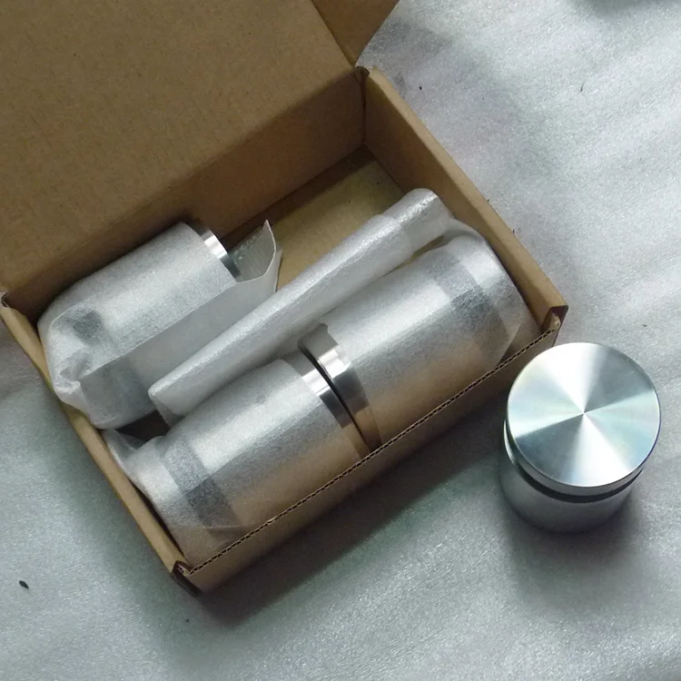 SS316 completed Solid stainless steel standoff High quality Dia=50mm,Off wall 30mm with satin finished