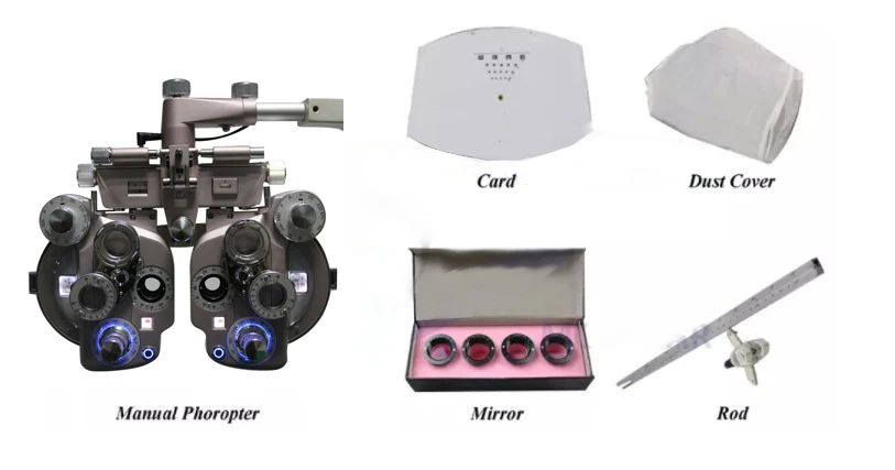 China most popular ophthalmic instruments manual phoropter ML600 for sale