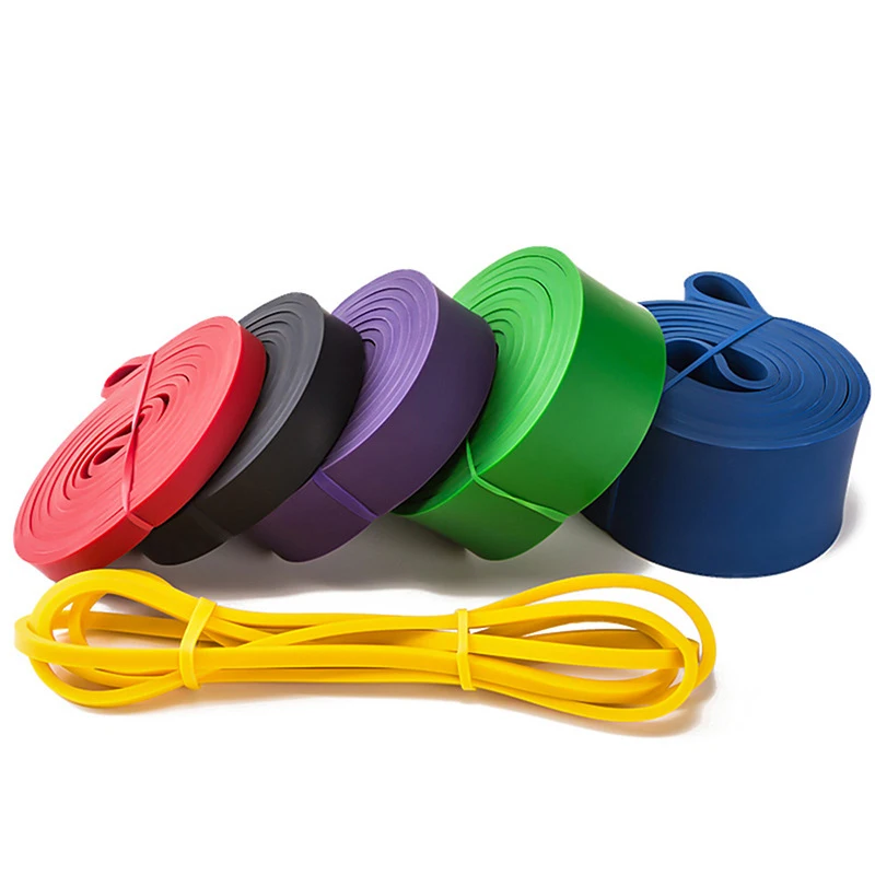 Training Workout Weightlifting Heavy Duty Long Power Band Gym Exercise Stretch Latex Resistance Band Fitness Pull Up Assist Band