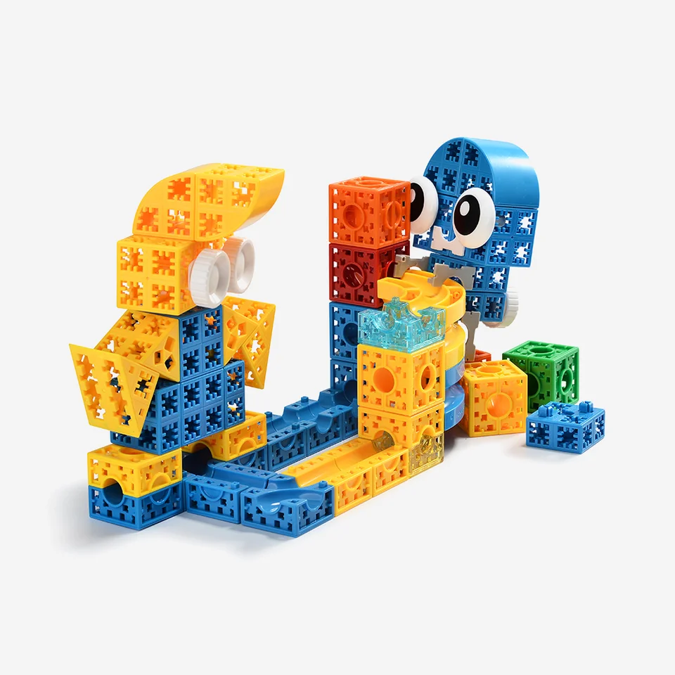 Educational ABS Plastic DIY Assembly Block Set Kids Building Blocks Model Toys for Children Play Gift Set