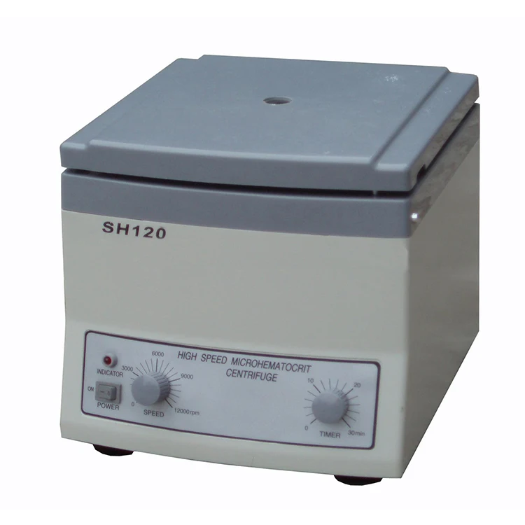 SH120 Benchtop High Speed Centrifuga de microhemato