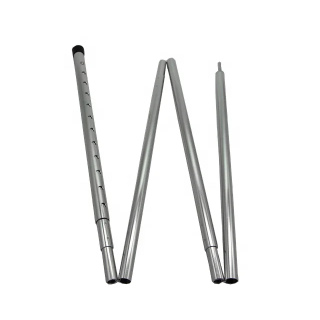 57352#Adjustable Aluminum pole replacement Tarp Pole Vario