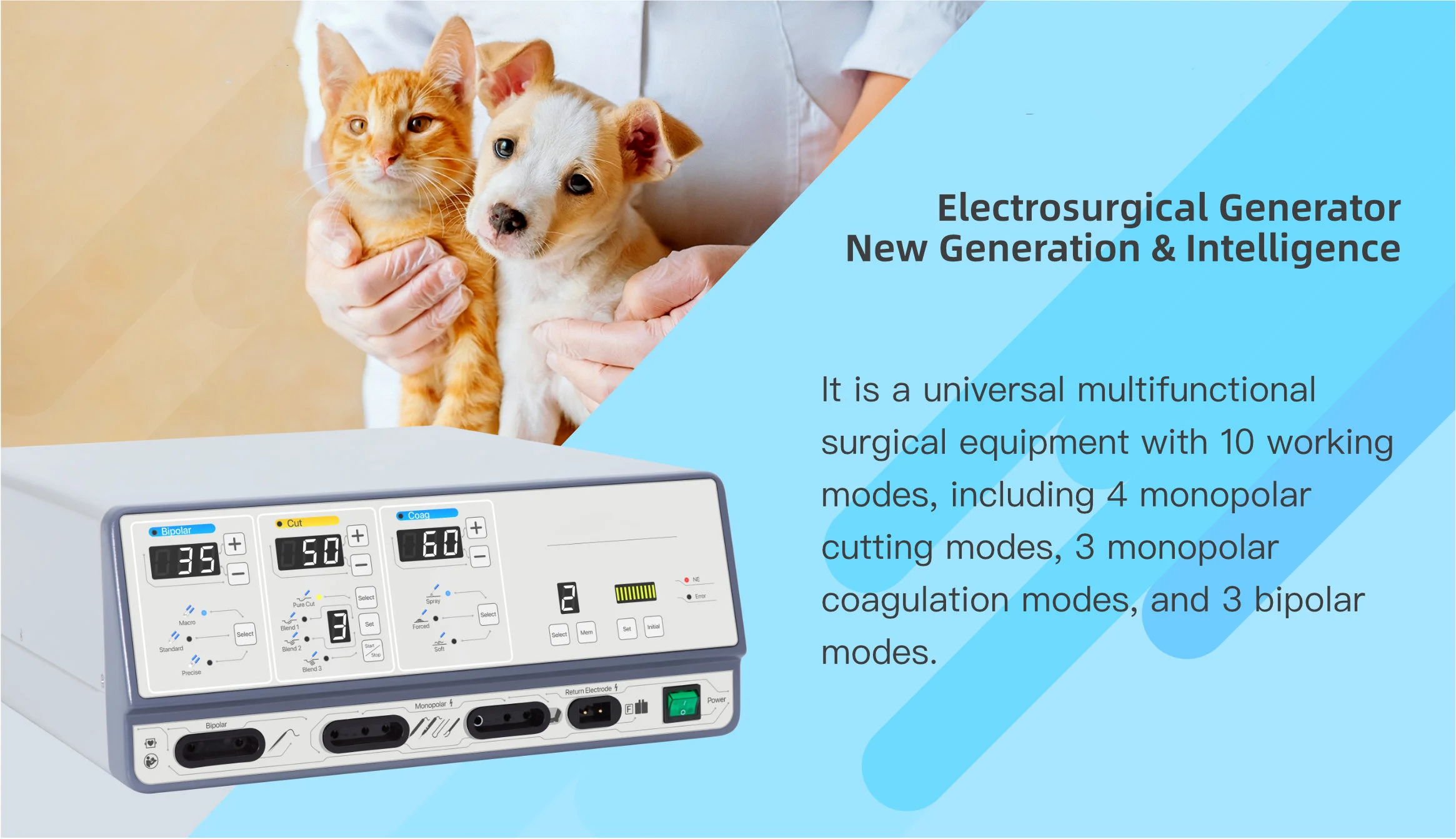 New Product Taktvoll ES-400V Universal Multifunctional Surgical New Generation & Intelligence Electrosurgical Unit