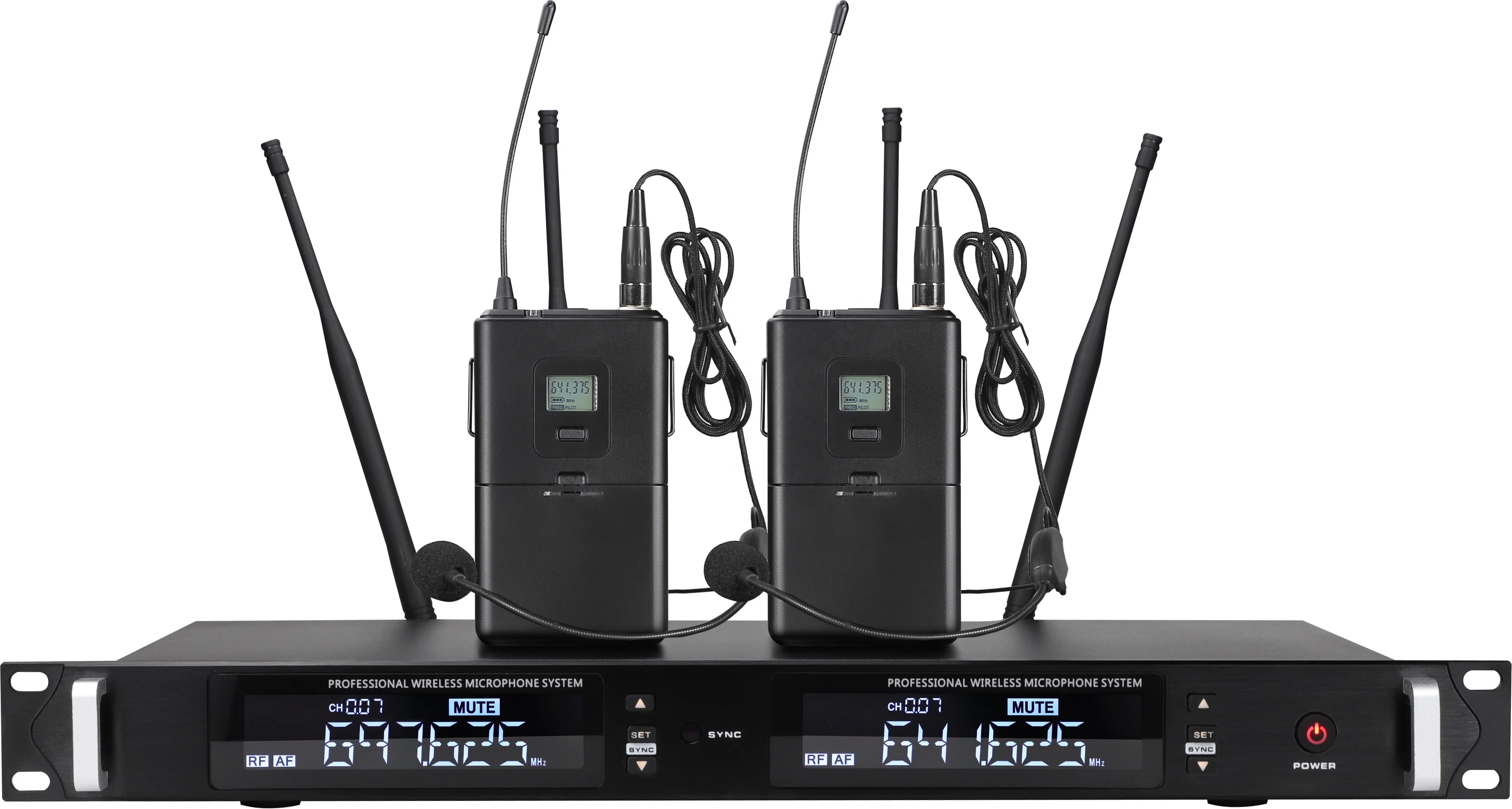 UHF двухканальный профессиональный караоке-динамик для смартфона с