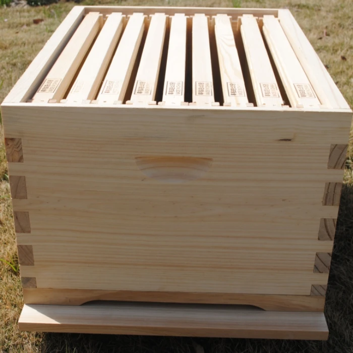
High Quality Wood Australian Bee Hive with Frame for Beekeeping Equipment Double 10F Full Depth Australian Beehive 