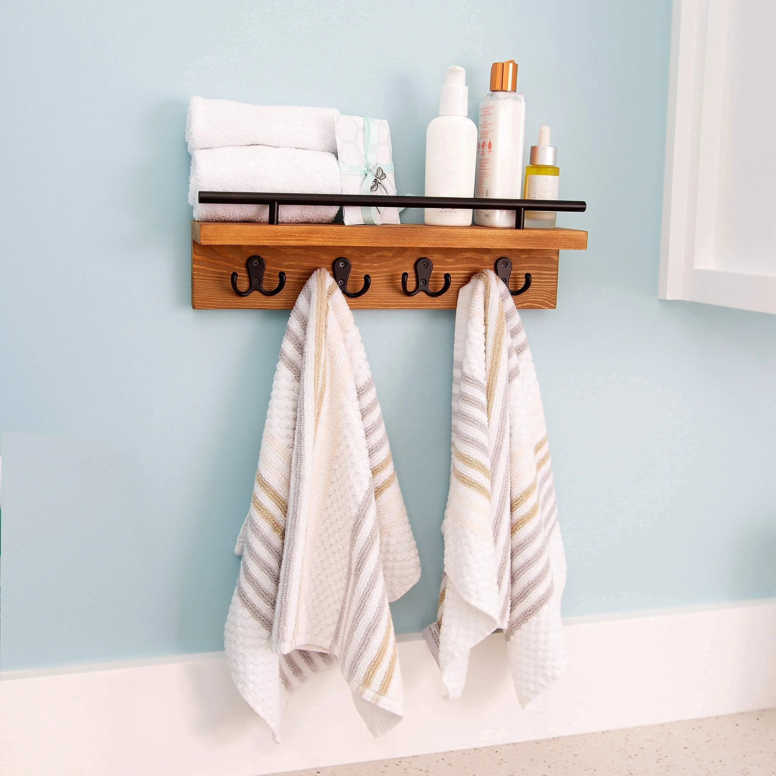 Custom wholesale durable minimalist wooden decorative mail and key holder wall hangings wooden key holder