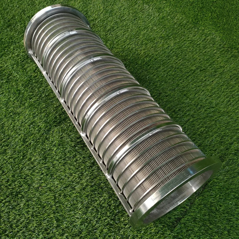 BTOSLOT aquaculture stainless steel 304  fish pond rotating drum filter for koi pond wedge wire screen filter cylinders