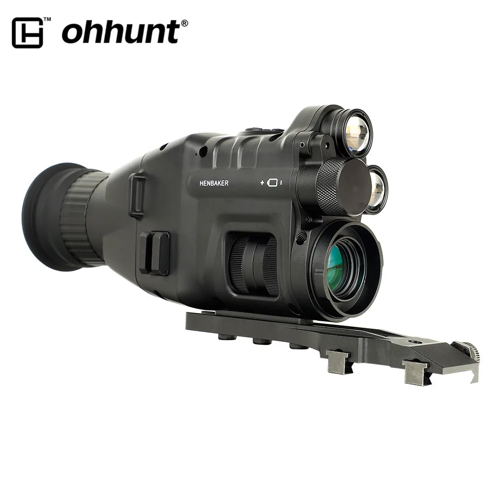  Ohhunt прицел ночного видения Монокуляр с Wi-Fi APP Диапазон 200 м NV 940nm ИК цифровой охота