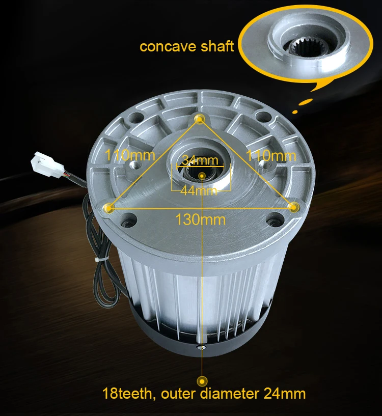 Big Power Low Price China Factory Supply Electric Tricycle DC Motor