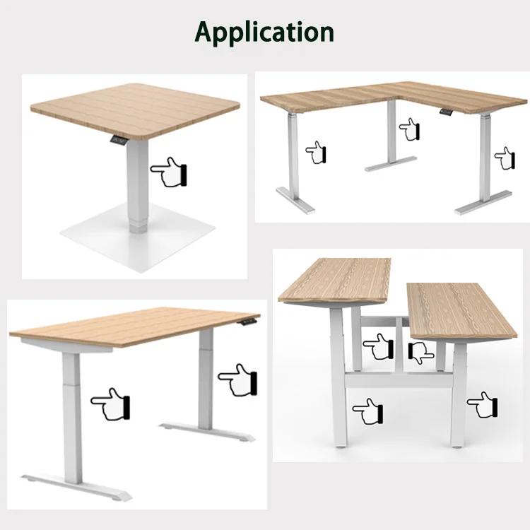 Triple telescopic outer tube 3 Stage Lifting column for electric lifting desk legs accessories