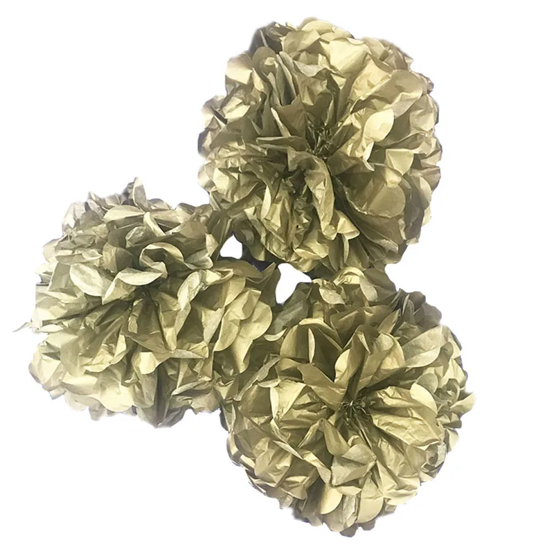 
Золото бумажные помпоны 