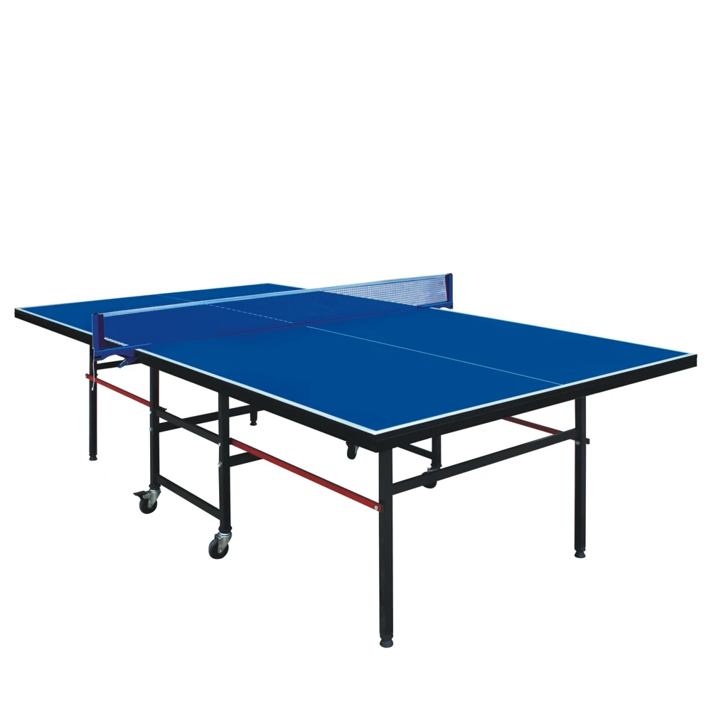 
2020 BUY 1%-3%OFF! Factory wholesale durable double folded folding tables indoor pingpong table tennis tables with wheels china 