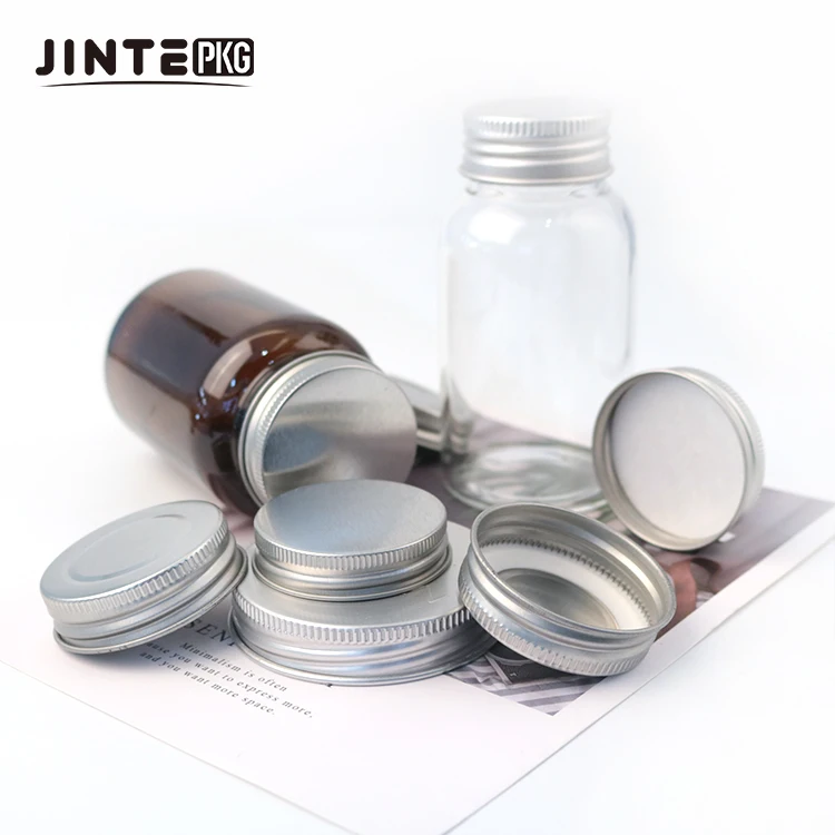 Wholesale High Quality 70mm 89mm Gold black aluminium Wide Mouth Mason Jar lids with seal