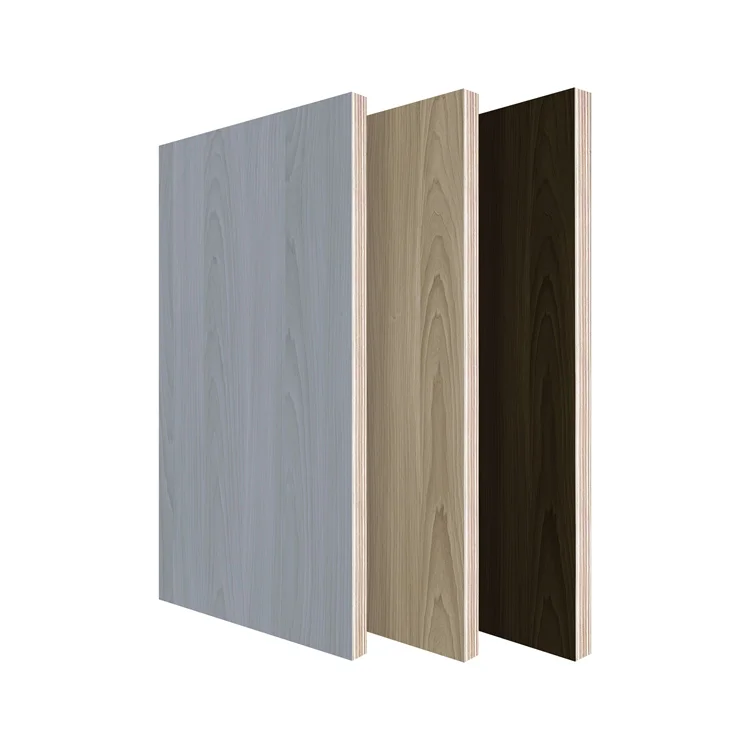 Kapok Panel China Supplier Custom Wood Grain Colored Size Thickness Melamine Laminated  Plywood Board Sheet Price