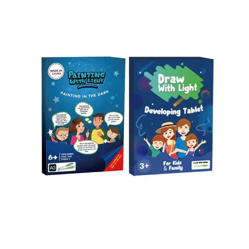 A3 A4 A5 Magic Luminous Drawing Board Draw With Light-Fun Doodle Board Fluorescent Pen Writing Tablet Kids Educational Toy