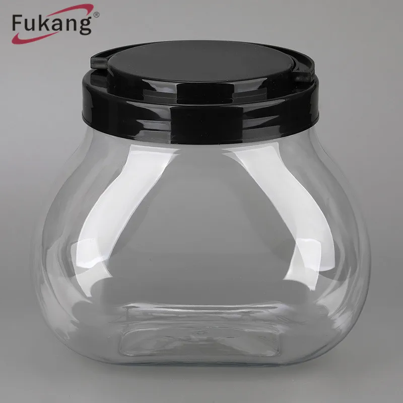 2900ml Clear PET Unique Shaped Plastic Bottle BPA Free Container Tennis Ball Or Auto Parts Plastic Jars