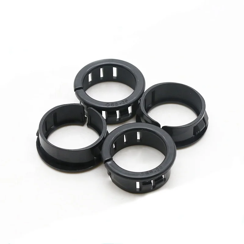 14mm plate hole round plastic grommet eyelet snap button nylon bushing plastic wire grommet