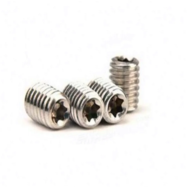 
New design 304 stainless steel m6 hollow torx socket grub screw 