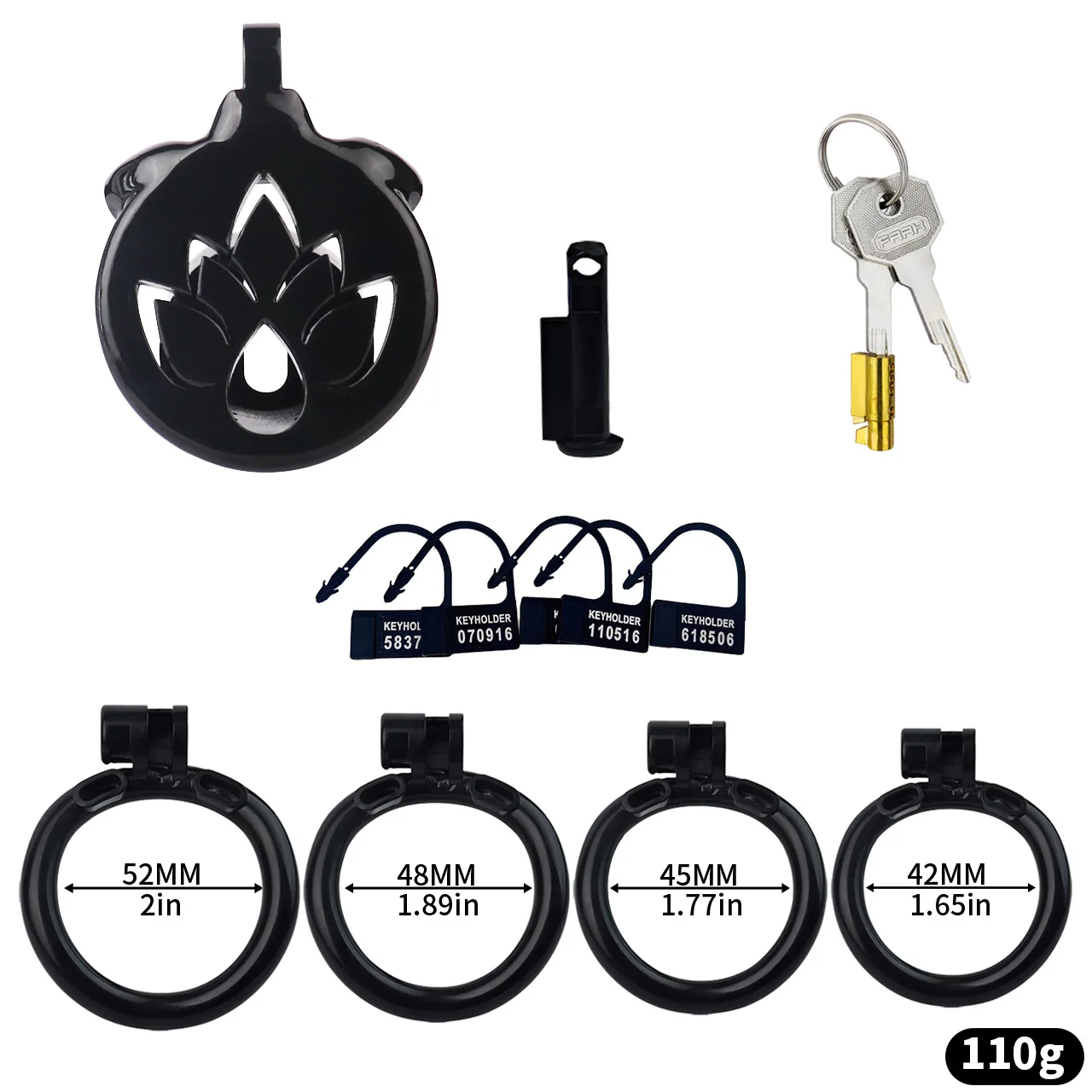 Flower plate negative value wearable chastity lock male sex control resin sex toys for men couple men