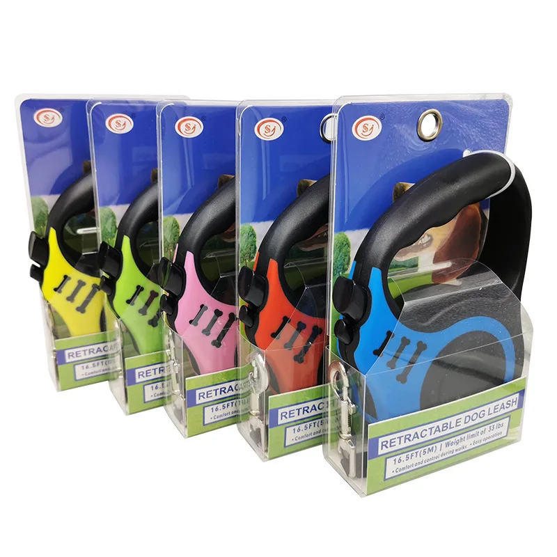 2021 Drop shipping 10ft 16ft Nylon Hands Free Retractable Rope Dog Leash For Dogs