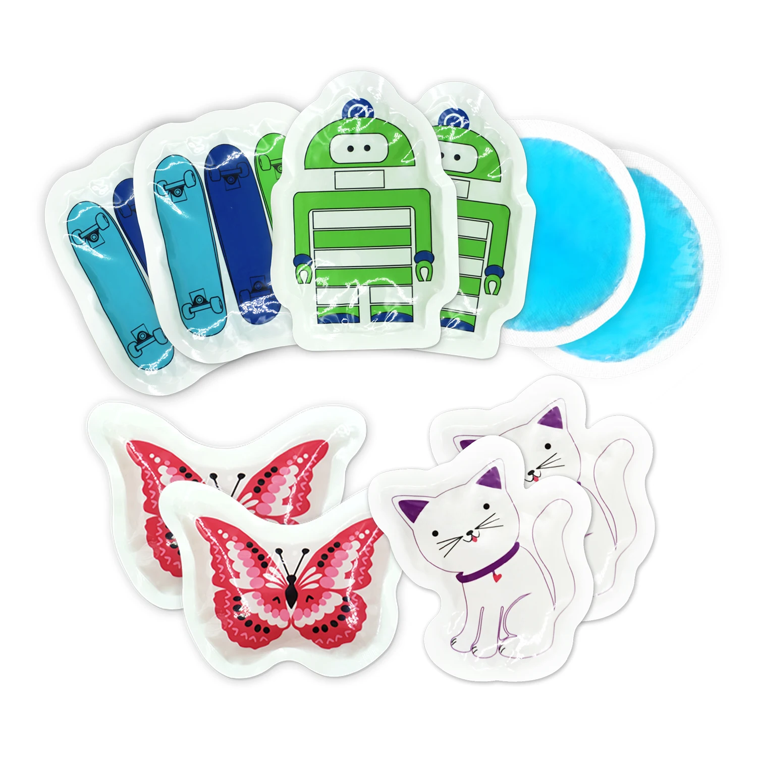World-bio Cute Reusable Heat Instant Click Pad Animal Shape Hand Warmer Cartoon Gel Funny Cold and Hot Ice Pack