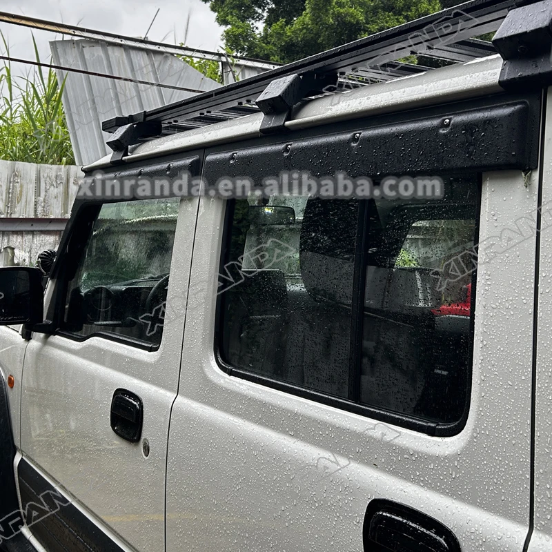 Best Quality 4PCS Car Window Windshield Visor With Screw Decoration Car Windoe Visors Rain Shield For Jimny 5Doors Accessories