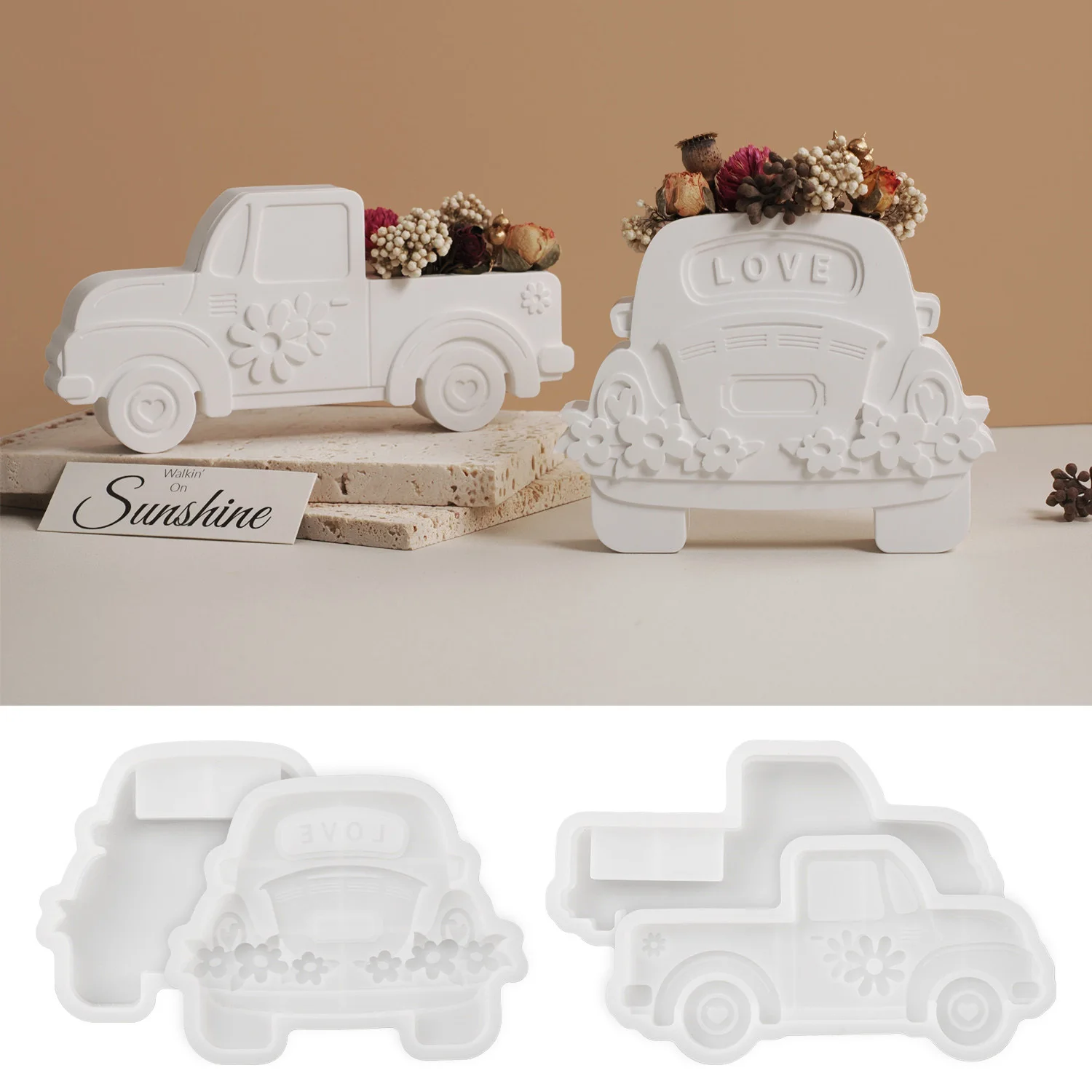 Цементная силиконовая форма для украшения автомобиля